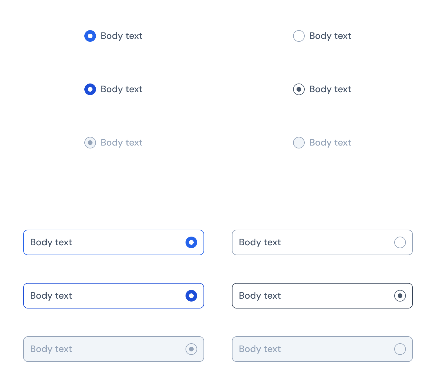 Radio button solo y dentro de un campo