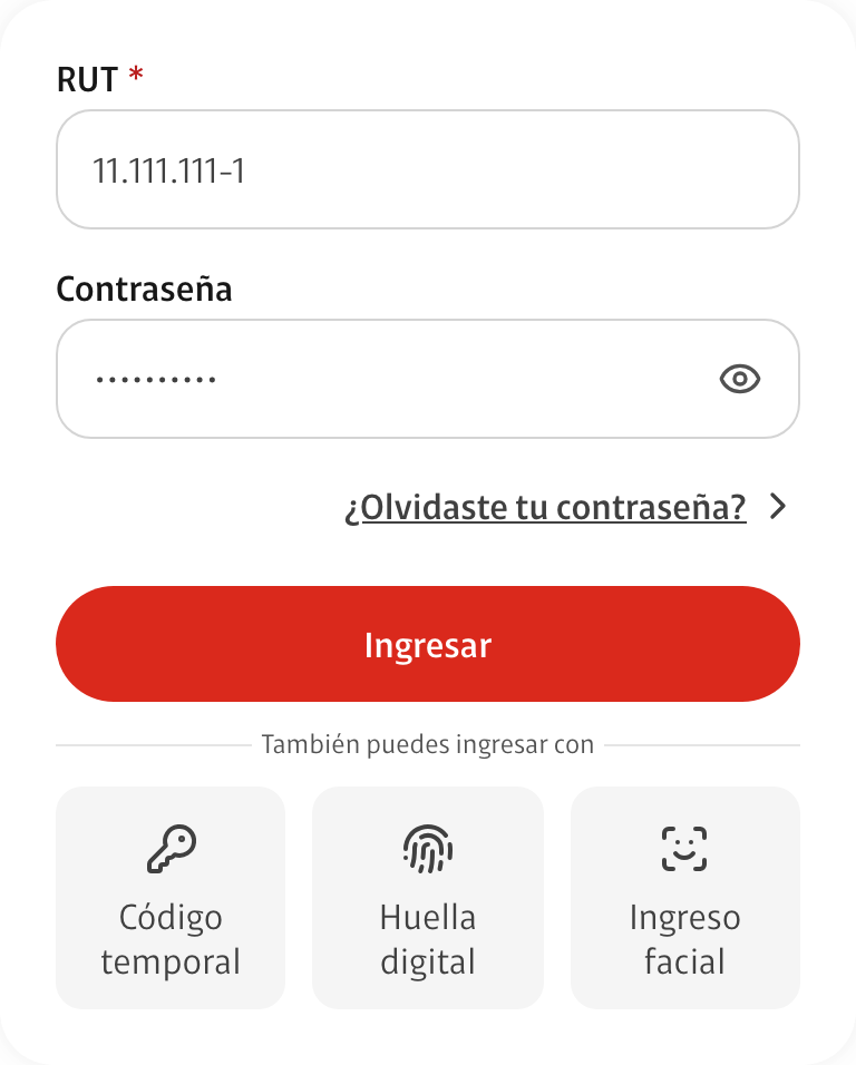 Formulario de ingreso del sistema en el tema Claro