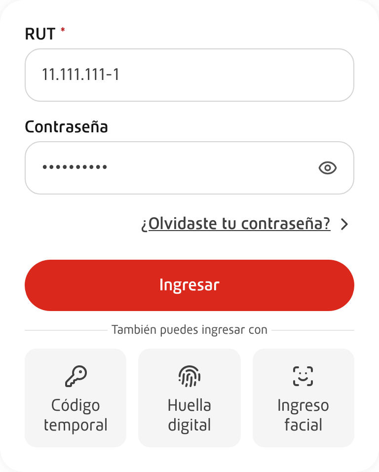 El mismo formulario en el tema VTR, con su propia tipografía
